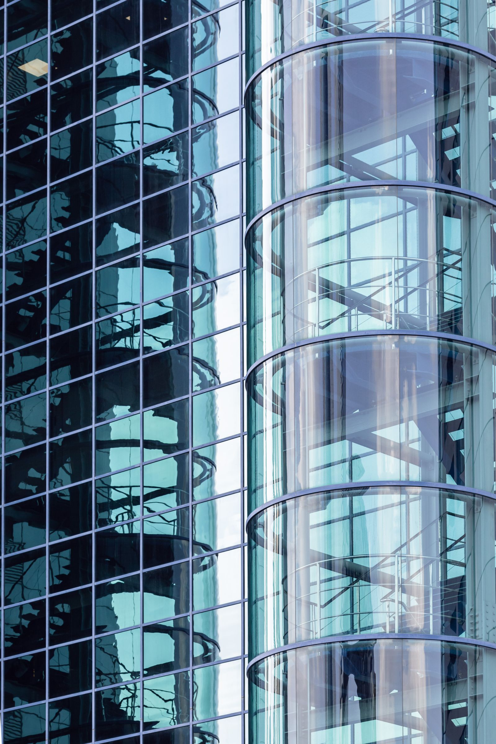 Modern glass office architecture in Dubai